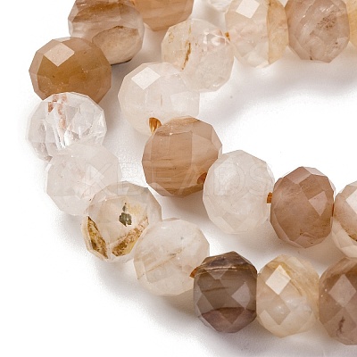 Natural Red Hematoid Quartz/Ferruginous Quartz Beads Strands G-K380-A04-01-1