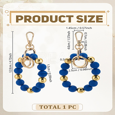 1Pc Zinc Alloy & Silicone Mobile Phone Straps HJEW-LP0002-47B-1