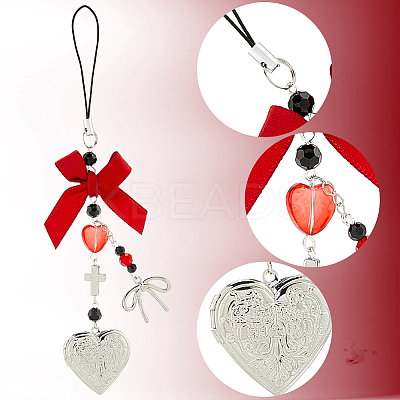 DIY Bowknot Mobile Straps Making Kit DIY-SC0031-06-1