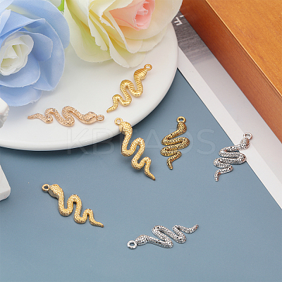 40Pcs 4 Styles Zinc Alloy Pendants PALLOY-CA0002-47-1