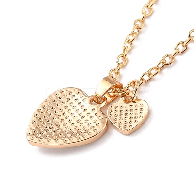 BFF/Best Friends Forever Alloy Pendant Necklaces NJEW-K124-01G-02-1