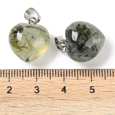 Natural Prehnite Pendants G-J386-H17-P-1