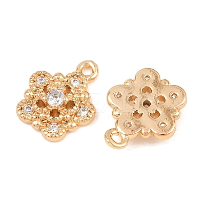 Brass Micro Pave Cubic Zirconia Pendants KK-L261-06G-1