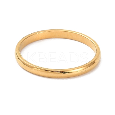 2mm Polished Plain Dome Finger Ring for Girl Women RJEW-C012-05A-G-1