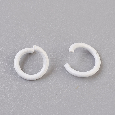 Spray Painted Iron Open Jump Rings IFIN-F149-F01-1