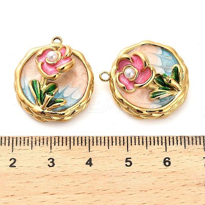304 Stainless Steel Enamel Pendants STAS-B084-05G-02-1
