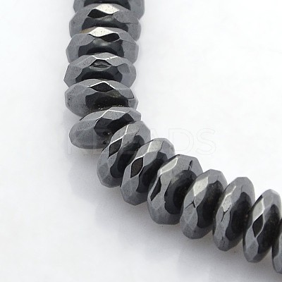 Electroplate Non-magnetic Synthetic Hematite Beads Strands G-J208H-03-1