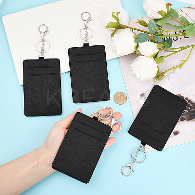 Heat Transfer Blank PU Leather ID Card Holder AJEW-WH20018-184-1