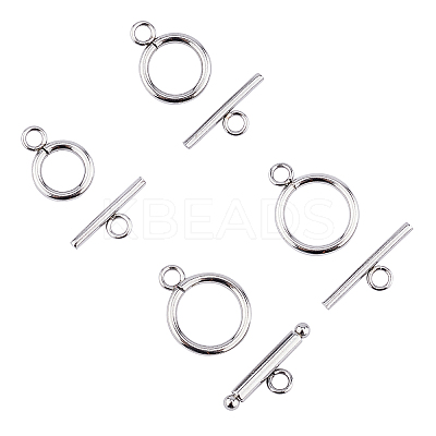 304 Stainless Steel Toggle Clasps STAS-UN0012-90P-1