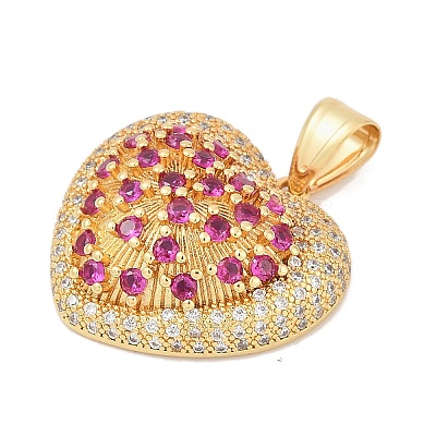 Brass Micro Pave Cubic Zirconia Pendants KK-A241-12G-01-1