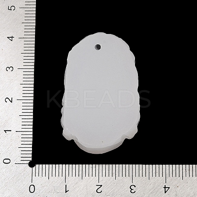 Natural White Jade Carved Pendants G-S384-01E-1