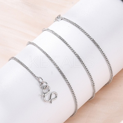 1.2MM Brass Twisted Chain Necklaces NJEW-D302-64P-1