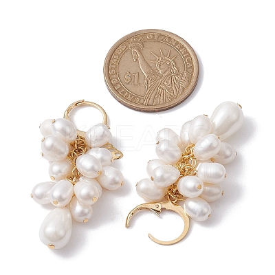 Golden 304 Stainless Steel Leverback Earrings EJEW-TA00343-1