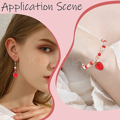 24Pcs Transparent Resin Imitation Fruit Pendants INS-SC0001-01-1
