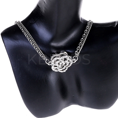 High End Resin Side Body Model Portrait Jewelry Stand NDIS-B001-02-1