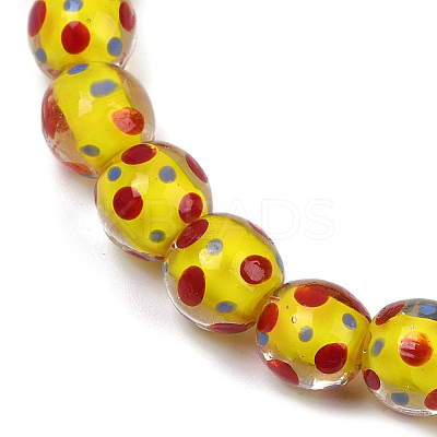 Handmade Lamword Beads Strands LAMP-P069-01A-06-1