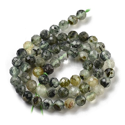 Natural Prehnite Beads Strands X-G-G140-A19-08-1