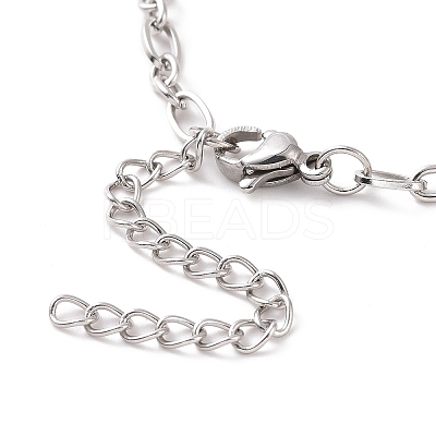 Non-Tarnish 304 Stainless Steel Figaro Chain Bracelet for Men Women BJEW-E031-14P-01-1