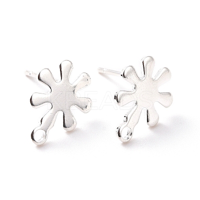 201 Stainless Steel Stud Earring Findings STAS-K241-06S-1