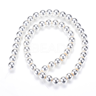 Electroplate Non-magnetic Synthetic Hematite Bead Strands X-G-Q466-2mm-02-1