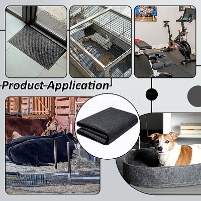 Rectangle Felt Carpet Non-Slip Mat AJEW-WH0596-707B-1