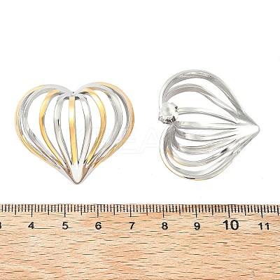 304 Stainless Steel Two Tone Stud Earrings EJEW-D319-01GP-1