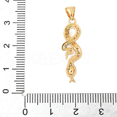 Brass Micro Pave Cubic Zirconia Enamel Pendants KK-D354-04G-D-1
