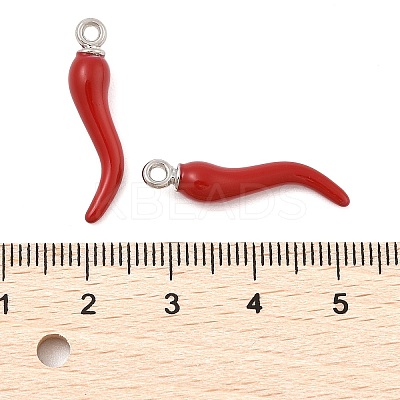 Rack Plating Alloy Enamel Pendants PALLOY-R451-07P-01-1