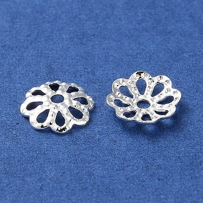 Rack Plating Brass Bead Caps KK-F090-21S-01-1