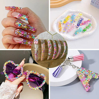 60G 10 Styles Handmade Polymer Clay Cabochons CLAY-TA0001-70-1