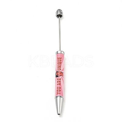 Word You are Unique Printed Plastic Ball-Point Pen LS-AJEW-C038-01B-1