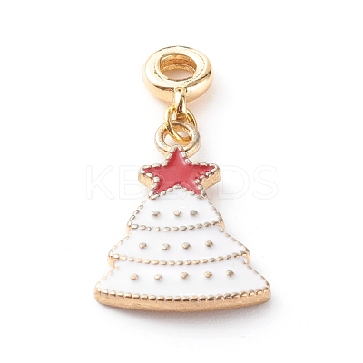 Christmas Alloy Enamel Pendants PALLOY-JF00709-02-1