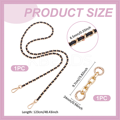 1Pc Aluminum Cross Chain Link Bag Strap Extender FIND-UN0007-47-1