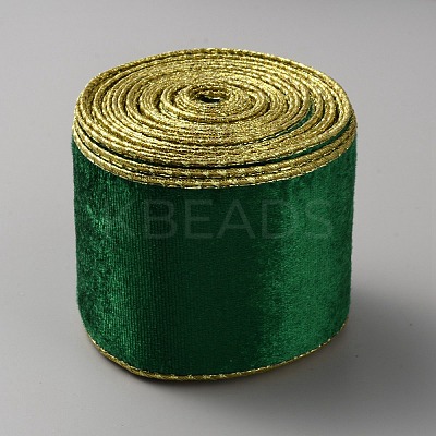 10 Yards Single Face Velvet Wired Ribbon SRIB-WH0011-133C-1