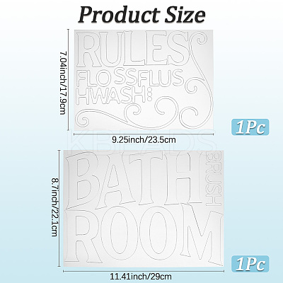 Acrylic Wall Stickers DIY-WH20013-59B-1