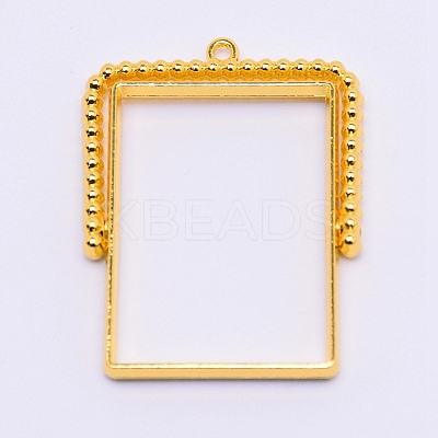Alloy Open Back Bezel Pendants LS-PALLOY-WH0071-59G-RS-1