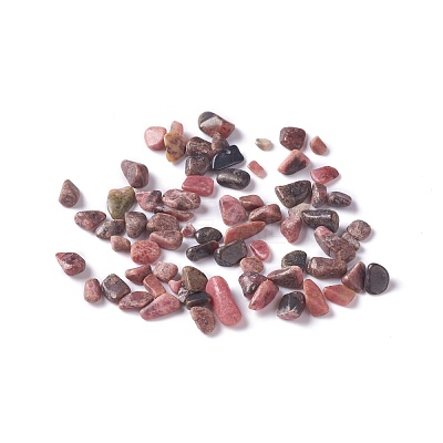 Natural Rhodonite Chip Beads G-M364-17-1