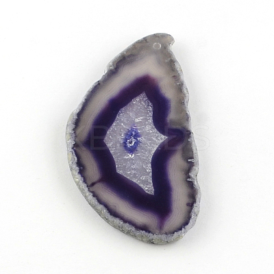 Dyed Mixed Shape Natural Agate Gemstone Big Pendants G-R300-10-1