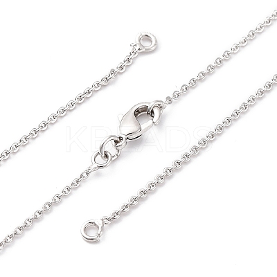 Brass Cable Chain Necklace Making NJEW-D302-78P-1