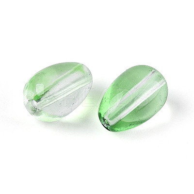 Baking Paint Transparent Glass Beads DGLA-N014-10F-1