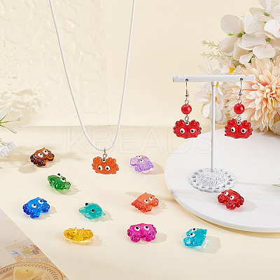20Pcs 10 Colors Glass Enamel Beads LAMP-PA0001-44D-1