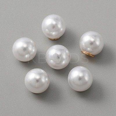 Resin Imitation Pearl Earring Nuts FIND-TAC0005-47-1