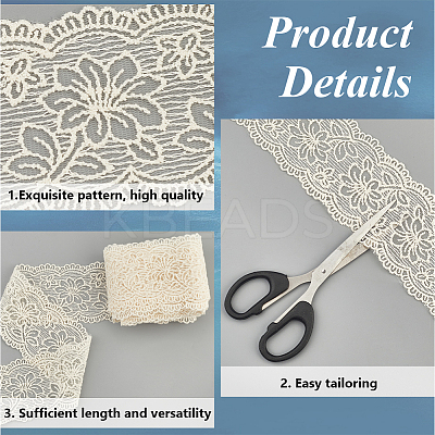 5 Yards Flat Cotton Lace Ribbon OCOR-GF0004-71B-01-1