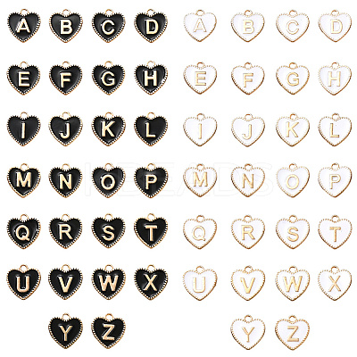 2 Sets 2 Colors Alloy Enamel Pendants ENAM-SC0006-63-1