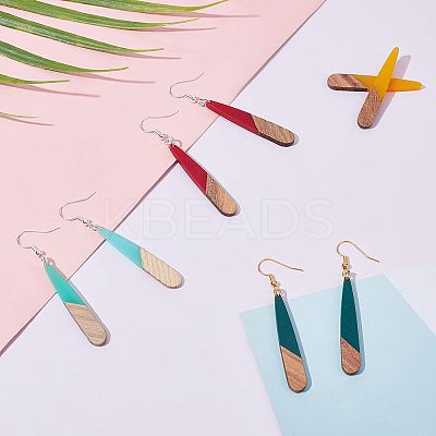 DIY Teardrop Dangle Earring Making Kits DIY-OC0006-32-1