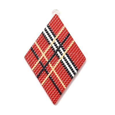 Rhombus Acrylic Big Pendants Diy Earrings Accessories OACR-M028-02B-1