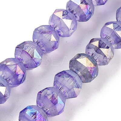Baking Paint Glass Beads Strands GLAA-H032-05-06-1