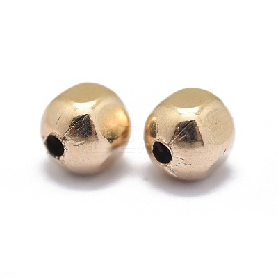 Yellow Gold Filled Beads KK-L183-035A-1