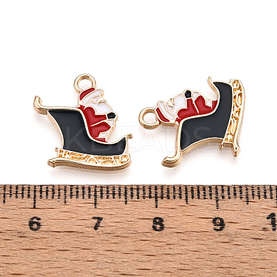 Golden Plated Alloy Enamel Pendants LS-X-ENAM-T009-88-RS-1