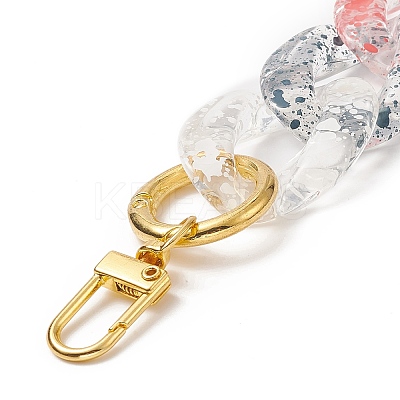 Transparent Acrylic Curban Chain Bag Handles AJEW-BA00102-1